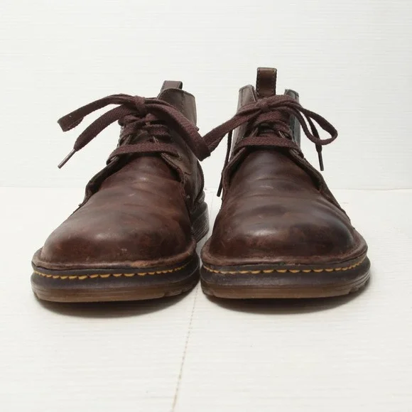 Dr. Martens Reed Boots Mens Size 13 Brown Leather Lace Up Chukka - Picture 3 of 15